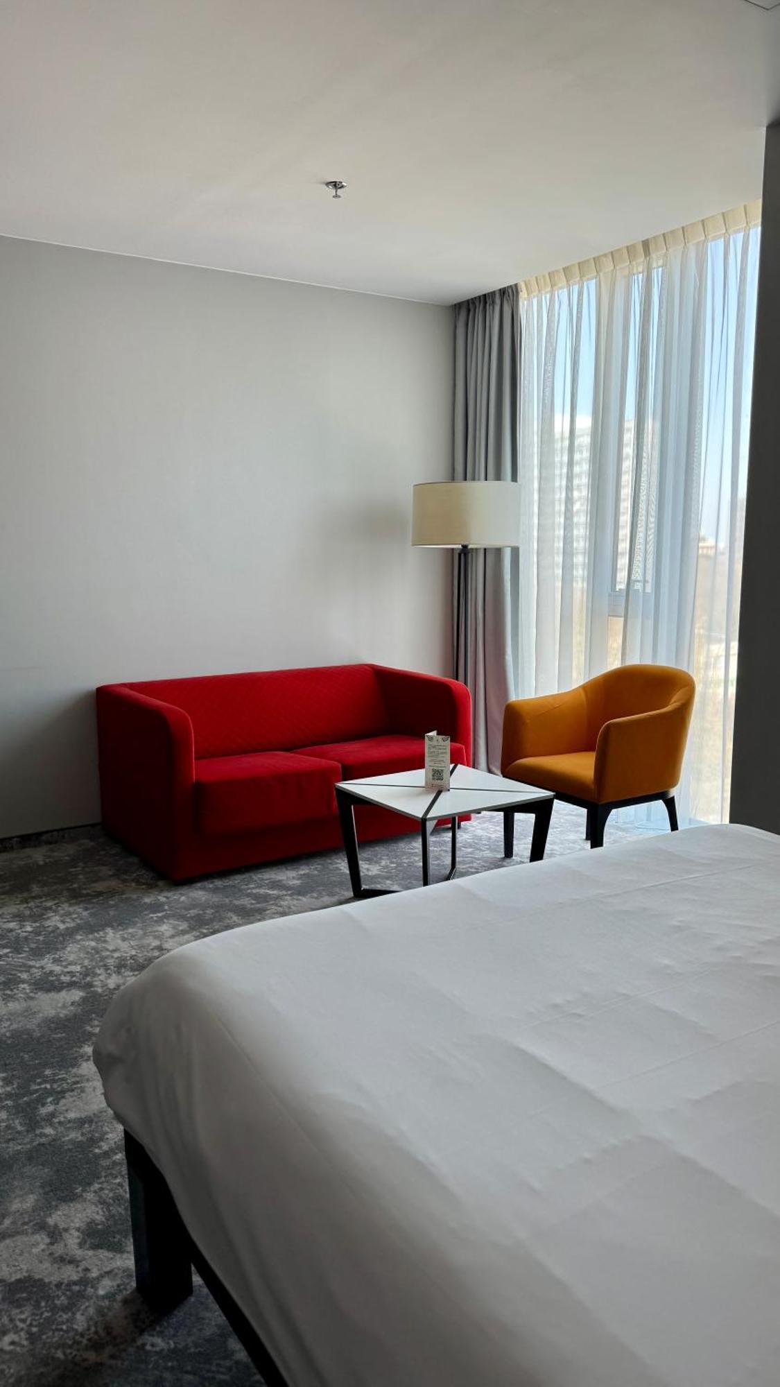 Comfortable reduced mobility Room with a Double Bed and an extra Sofa
